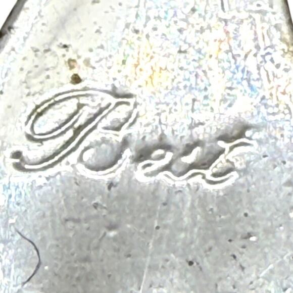 Best Dancing Women Brooch Pin Silver Tone Gold Accent Abstract Celebration VTG - Picture 3 of 3